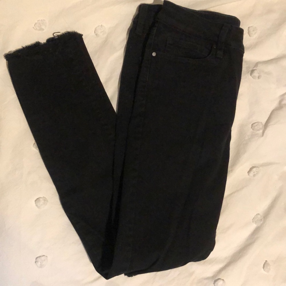 Uniqlo Ripped Black Skinny Jeans